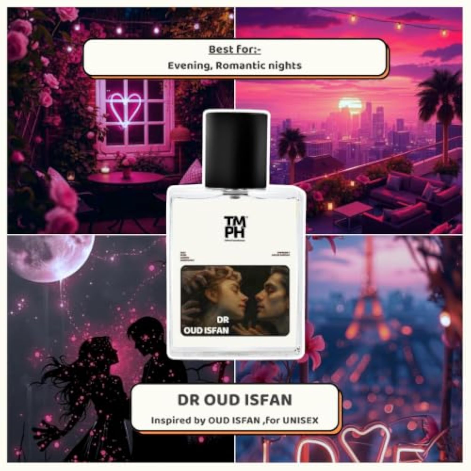Luxury Oud & Floral EDP for Men & Women, Long Lasting